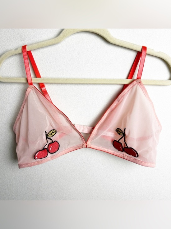 Other - Wish & Whim Cherry Mesh Bralette peach mesh size: XL